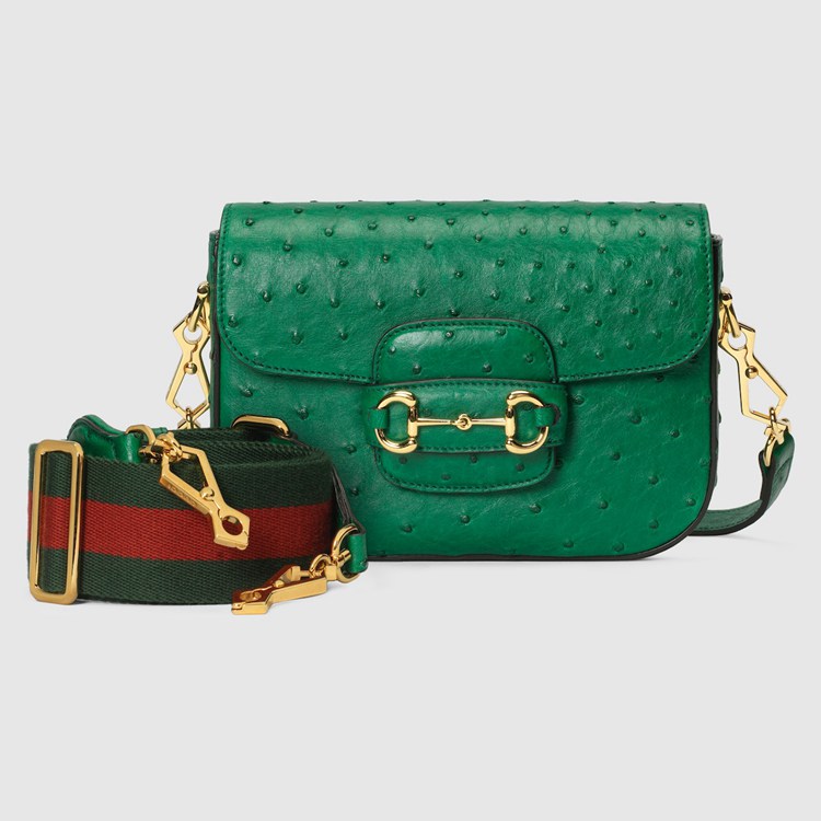 658574.EY0DG.3160.007.060.0000.Light Gucci Horsebit 1955 ostrich mini bag